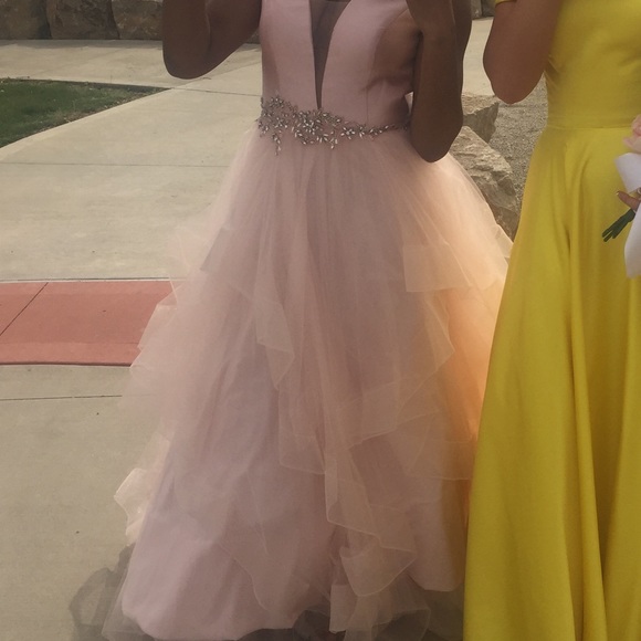 Glamour by Terani Couture—Pink Dress - Picture 4 of 4